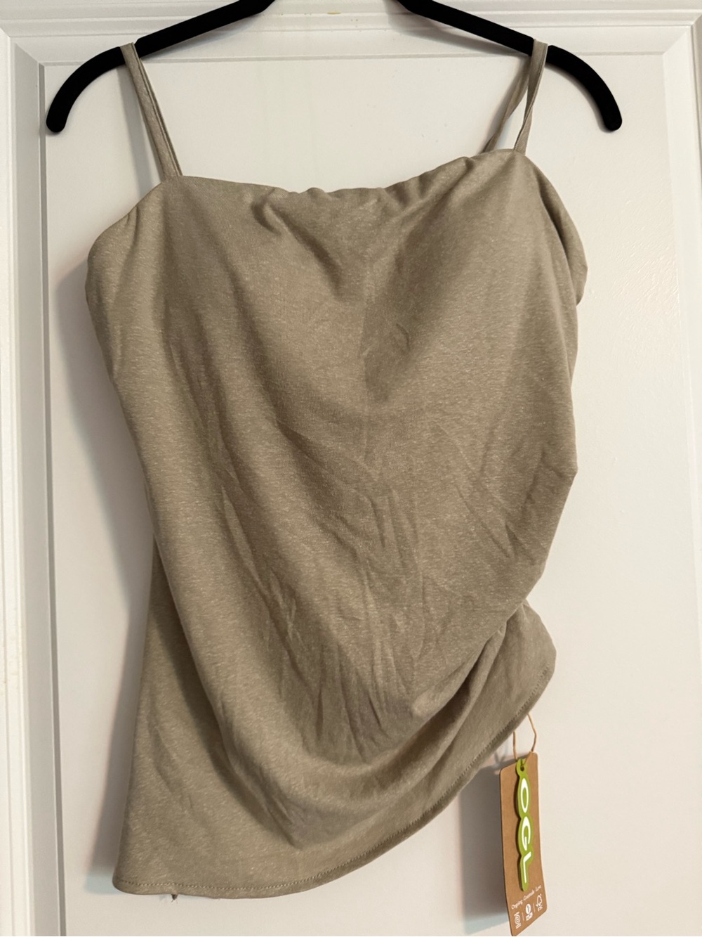 OGL Tencel-Linen Spaghetti Bra Top with Side Slit size medium - Picture 2 of 5
